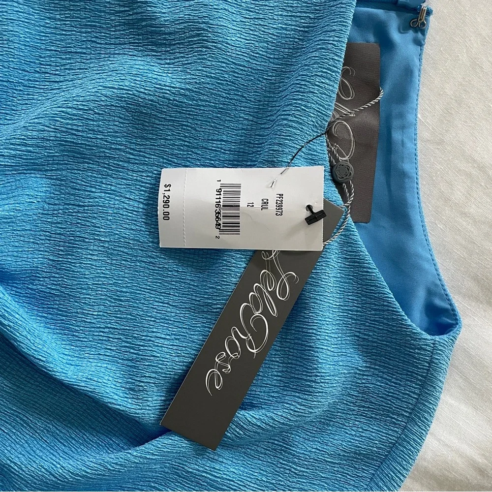 Lela Rose Cerulean Textured Crepe Sheath Dress - NWT! - Picture 6 of 6